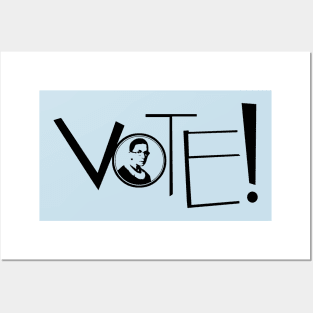 VOTE!  RBG would Posters and Art